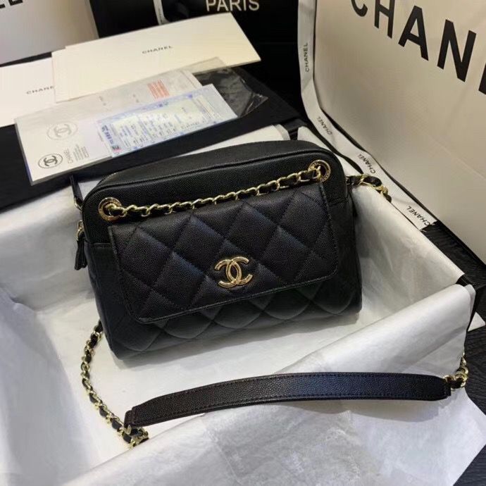 シャネル CHANEL ショルダー バッグ カメラ ケース スモール キャビア CC AS1367 B01937 N5329 - 商品画像 4