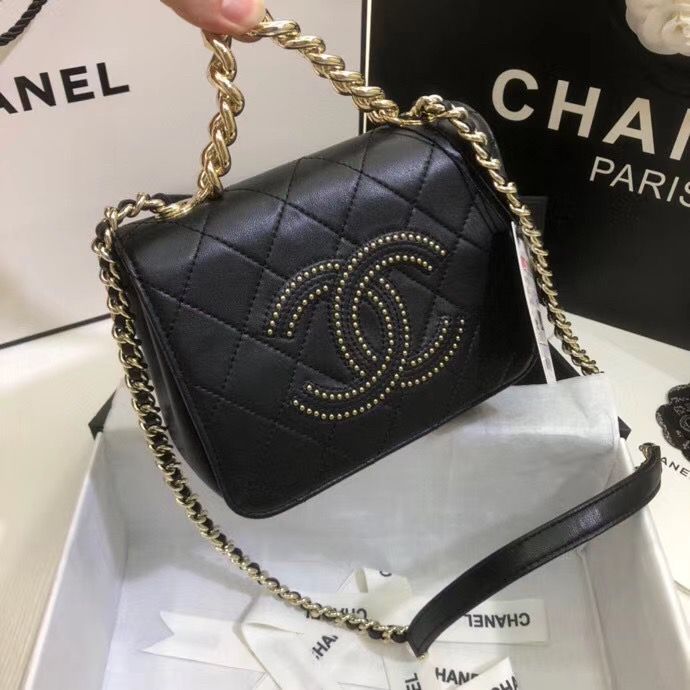 CHANELスーパーコピー フラップ バッグ ショルダーバッグ マト CC チェーン 黒 AS1514 B02377 10602 - 商品画像 4