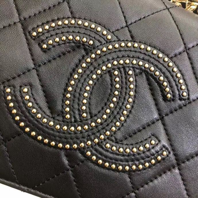CHANELスーパーコピー フラップ バッグ ショルダーバッグ マト CC チェーン 黒 AS1514 B02377 10602 - 商品画像 9