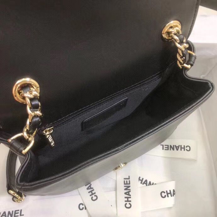 CHANELスーパーコピー フラップ バッグ ショルダーバッグ マト CC チェーン 黒 AS1514 B02377 10602 - 商品画像 8