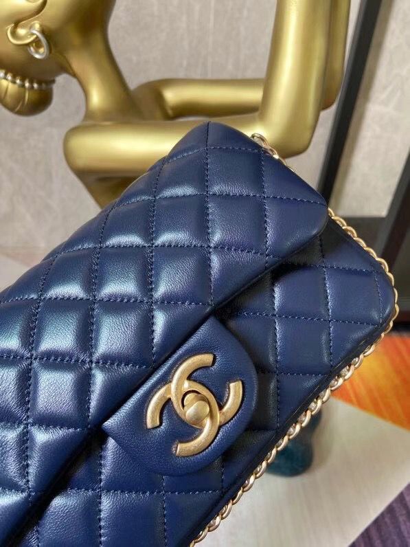 シャネル CHANEL フラップ バッグ ショルダー CC ラム パール マト AS1740 B02779 60325 - 商品画像 5