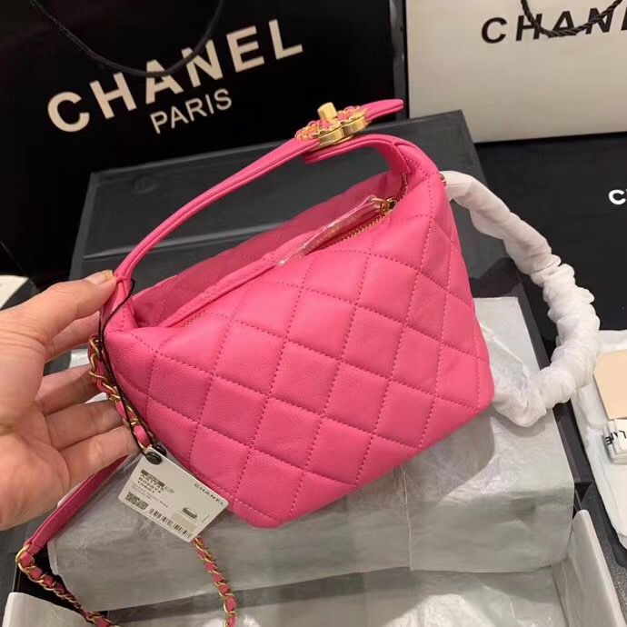 シャネル CHANEL ハンドバッグ 斜め掛け ラムスキン ゴールド金具 ピンク AS1746LBLKGP - 商品画像 4