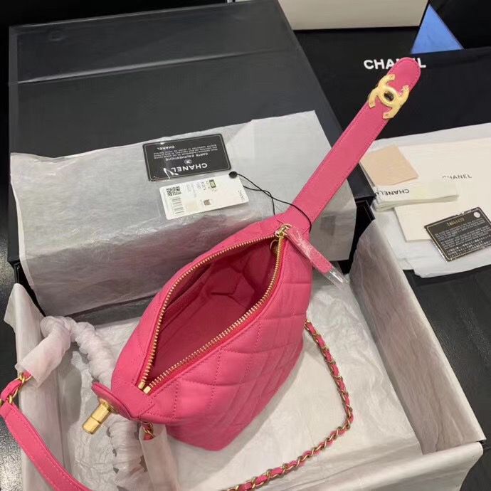 シャネル CHANEL ハンドバッグ 斜め掛け ラムスキン ゴールド金具 ピンク AS1746LBLKGP - 商品画像 9