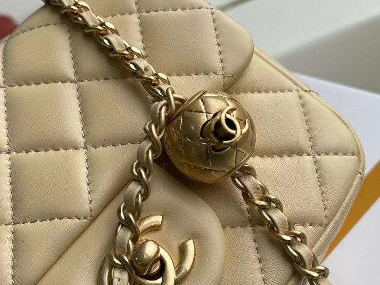 シャネル CHANEL ミニ フラップ バッグ ショルダーバッグ ラムスキン AS1786 B02916 96023 - 商品画像 9