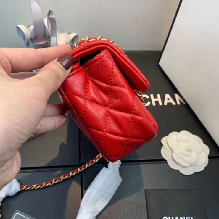 シャネル CHANEL マトラッセ ショルダーバッグ CCロゴ 赤 AS1787 B02916 N6518 - 商品画像 4
