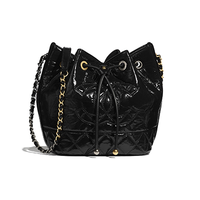 スーパーコピーCHANEL バッグ cc ロゴ チェーン レザー 黒 バケツ カーフ 巾着バッグ AS1877 B03408 94305 - 商品画像 3