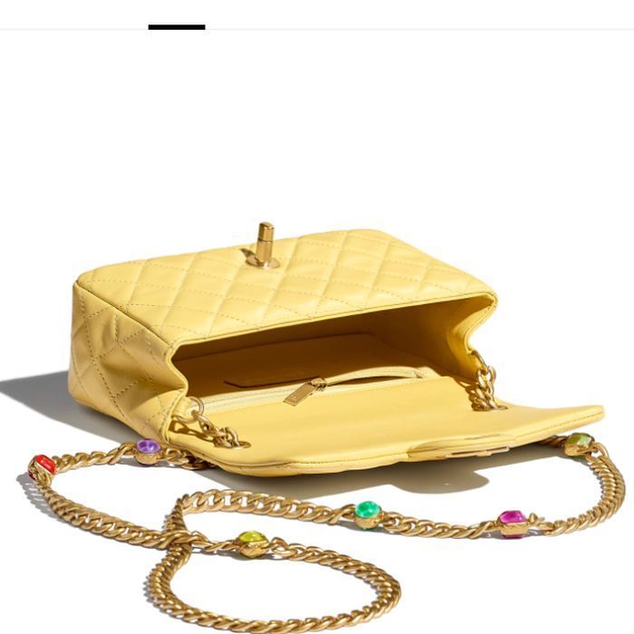シャネルスーパーコピー Chanel フラップバッグ ショルダーバッグ ロゴ イエロー カラフルレジン AS2380 B05098 NB357 - 商品画像 5