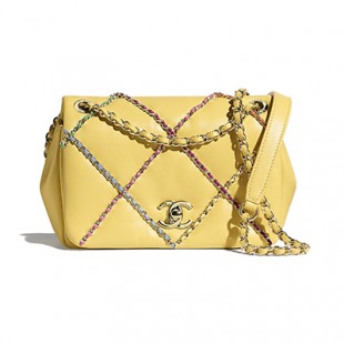 シャネル CHANEL スモール フラップ バッグ イエロー クロスチェーン AS2382 B05100 NB809 - 商品画像 1