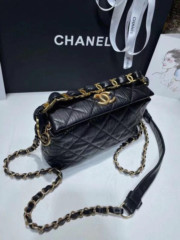 シャネルスーパーコピー CHANEL スモール ホーボー バッグ クランプル ラムスキン AS2479 B05514 94305 - 商品画像 7
