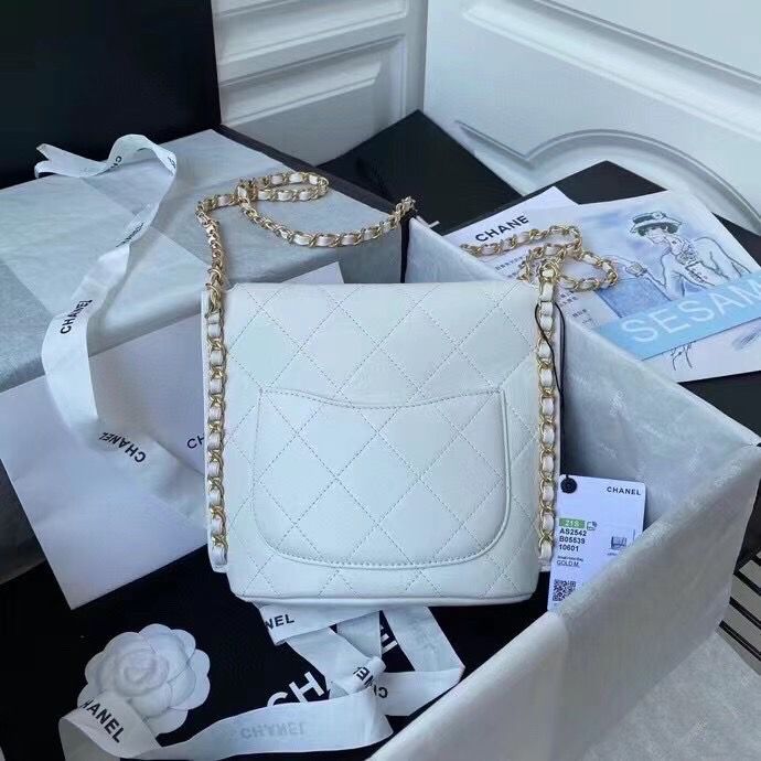 シャネル CHANEL スモール ホーボーバッグ カーフスキン チェーンバッグ ベージュ AS2542 B05539 10601 - 商品画像 4