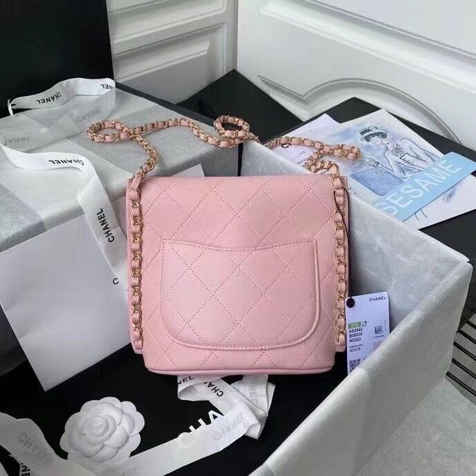 シャネル CHANEL スモール ホーボーバッグ カーフスキン チェーンバッグ ベージュ AS2542 B05539 90312 - 商品画像 4