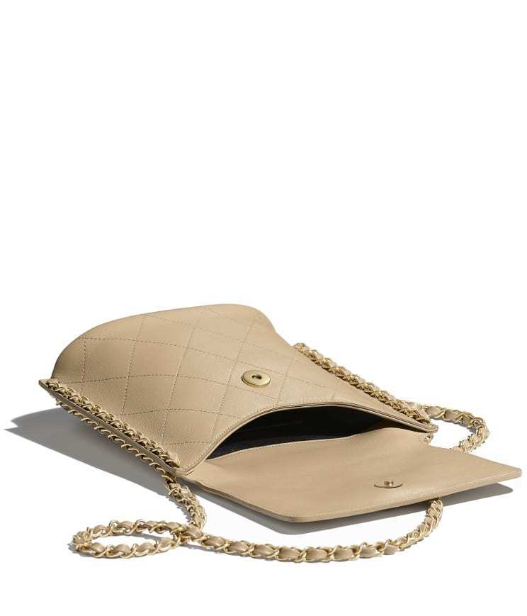 シャネル CHANEL スモール ホーボーバッグ カーフスキン チェーンバッグ ベージュ AS2542 B05539 NC027 - 商品画像 5