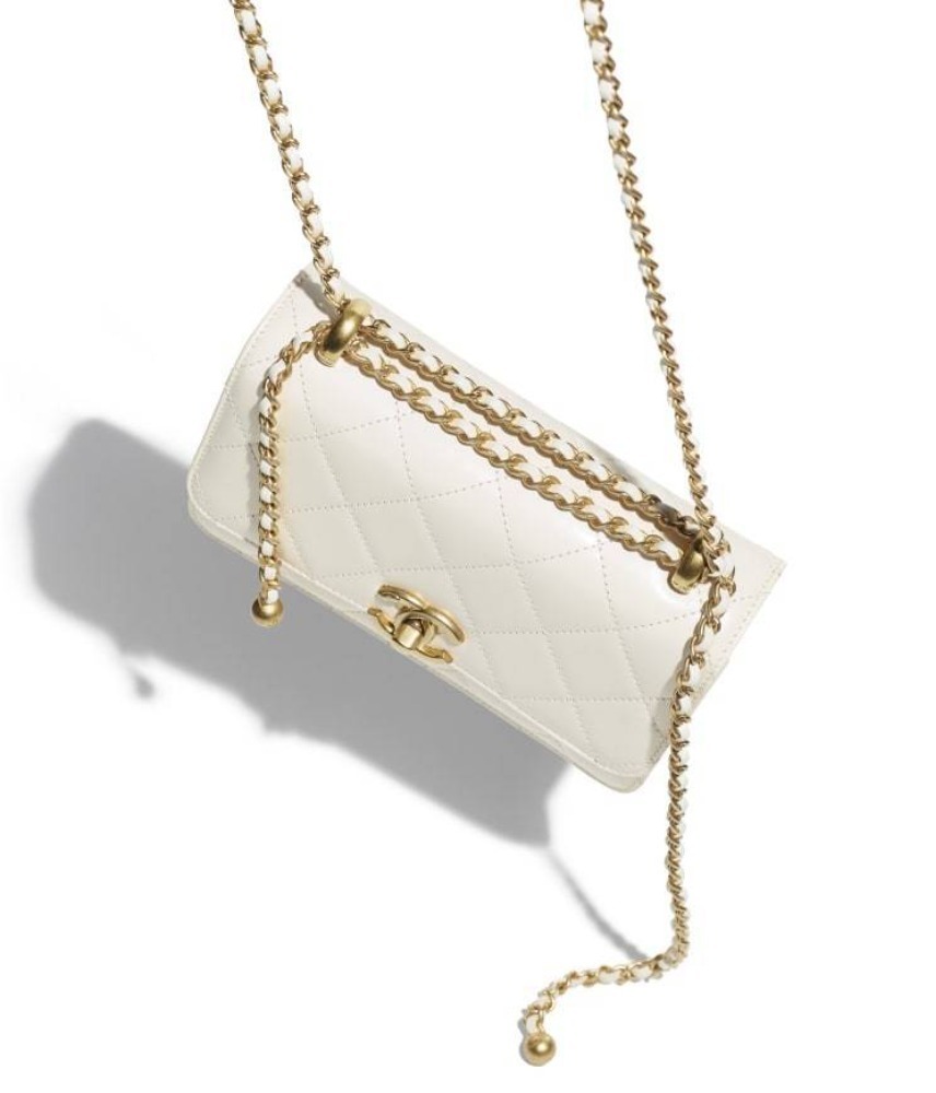 シャネルコピー CHANEL ミニ フラップバック カーフスキン ホワイト AS2615 B05973 10601 - 商品画像 5