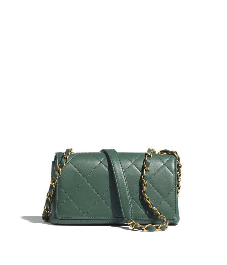 CHANELスーパーコピー ミニフラップバッグ レジン マトラッセ グリーン AS2633 B05977 NC636 - 商品画像 2