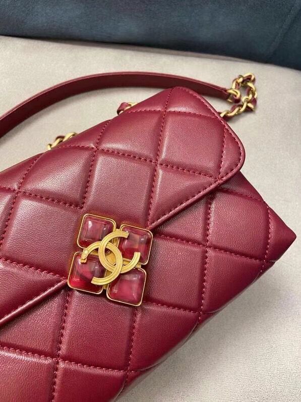 CHANELコピー ミニフラップバッグ レジン マトラッセ グリーン AS2633 B05977 N9020 - 商品画像 6