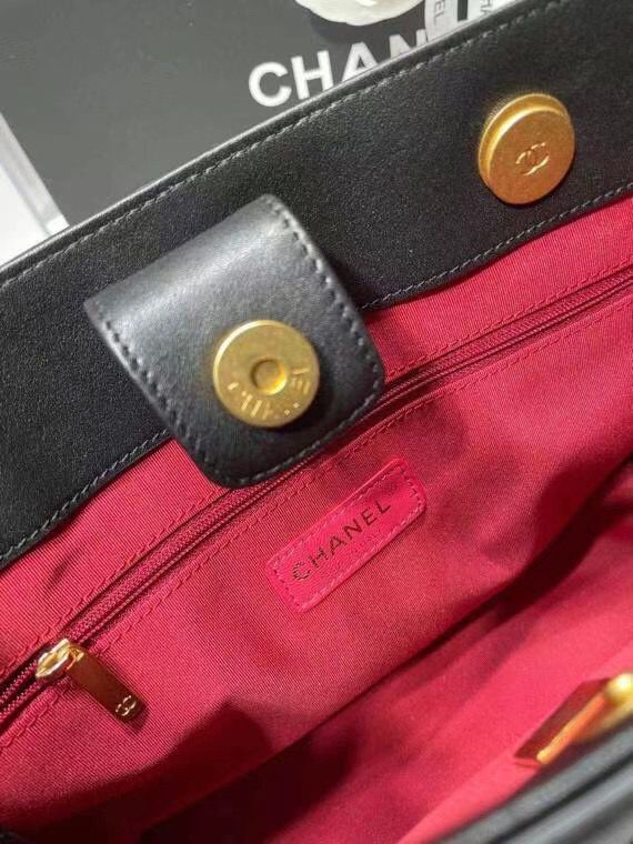 シャネル CHANEL スモールショッピングバッグ カーフスキン グレー ロゴ AS2752 B06377 94305 - 商品画像 8