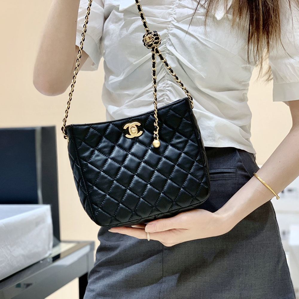 シャネル コピー 春夏コレクション ゴールドボール Hobo バッグ AS3259 - 商品画像 10
