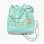 シャネル スーパーコピー CHANEL 22 ミニ ハンドバッグ ターコイズ AS3980 B08037 NS837 - 商品画像 7