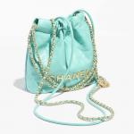 シャネル スーパーコピー CHANEL 22 ミニ ハンドバッグ ターコイズ AS3980 B08037 NS837 - 商品画像 3