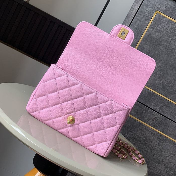 シャネルスーパーコピー 25P Wチェーン スモールフラップバッグ ピンク AS5240 - 商品画像 1