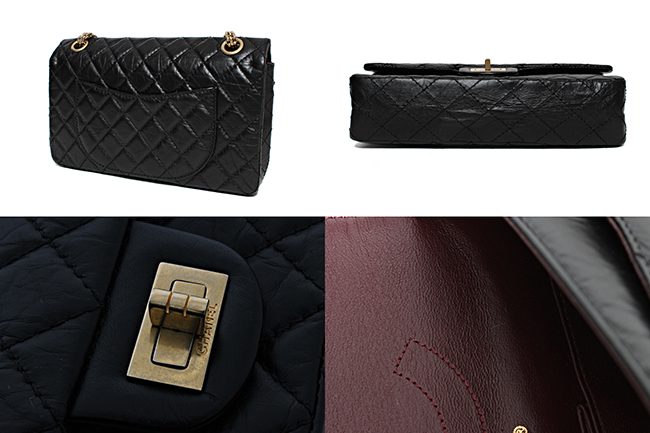 CHANELスーパーコピー 黒色 ヴィンテージカーフ Wチェーン Wフラップ ダブルチェーン ダブルフラップ 斜め掛け CH45231 - 商品画像 2