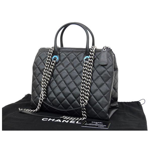 CHANELスーパーコピー シャネル ソフトキャビア 2WAYショルダーバッグ キャビアスキン ブラック CH63693 - 商品画像 3