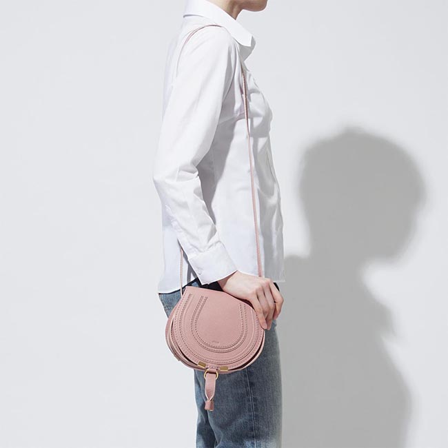 クロエスーパーコピー Chloe ショルダーバッグ MARCIE マーシー LEATHER ANEMONE PINK ピンク系 3p0580 161 45m レディース - 商品画像 4
