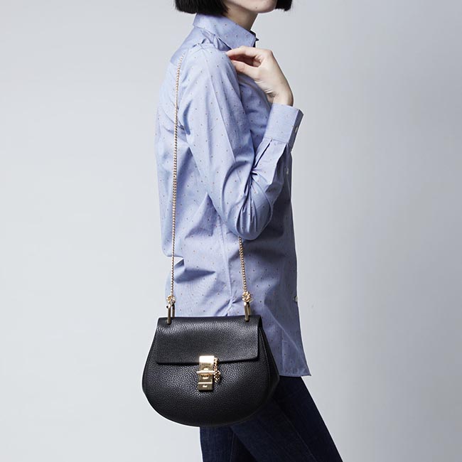 クロエスーパーコピー Chloe ショルダーバッグ DREW ドリュー LEATHER BLACK ブラック系 3s1031 944 001 レディース - 商品画像 4