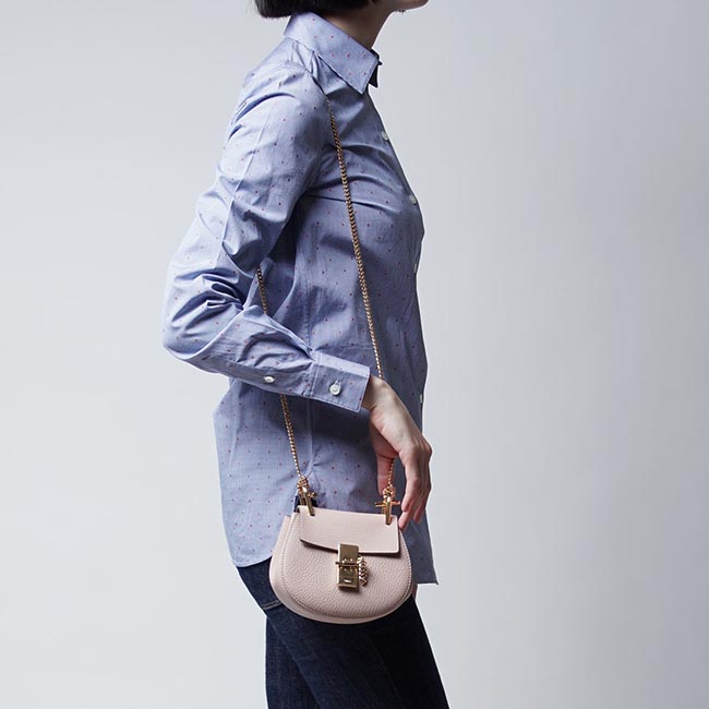 クロエコピー Chloe ショルダーバッグ DREW ドリュー LEATHER CEMENT PINK ピンク系 3s1038 944 b59 レディース - 商品画像 3