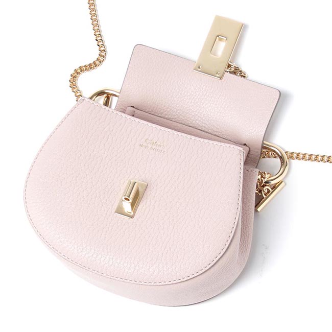 クロエコピー Chloe ショルダーバッグ DREW ドリュー LEATHER CEMENT PINK ピンク系 3s1038 944 b59 レディース - 商品画像 1