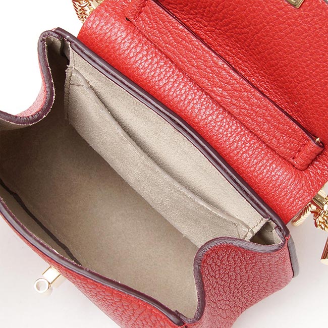 クロエコピー Chloe ショルダーバッグ DREW ドリュー LEATHER PLAID RED レッド系 3s1038 944 b5m レディース - 商品画像 4
