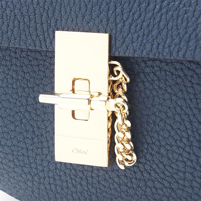 クロエコピー Chloe ショルダーバッグ DREW ドリュー LEATHER DENIM BLUE ブルー系 3s1038 944 bjw レディース - 商品画像 3