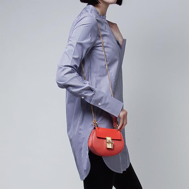 クロエスーパーコピー Chloe ショルダーバッグ DREW ドリュー LEATHER CORAL POP オレンジ系 3s1038 h0x b9j レディース - 商品画像 3