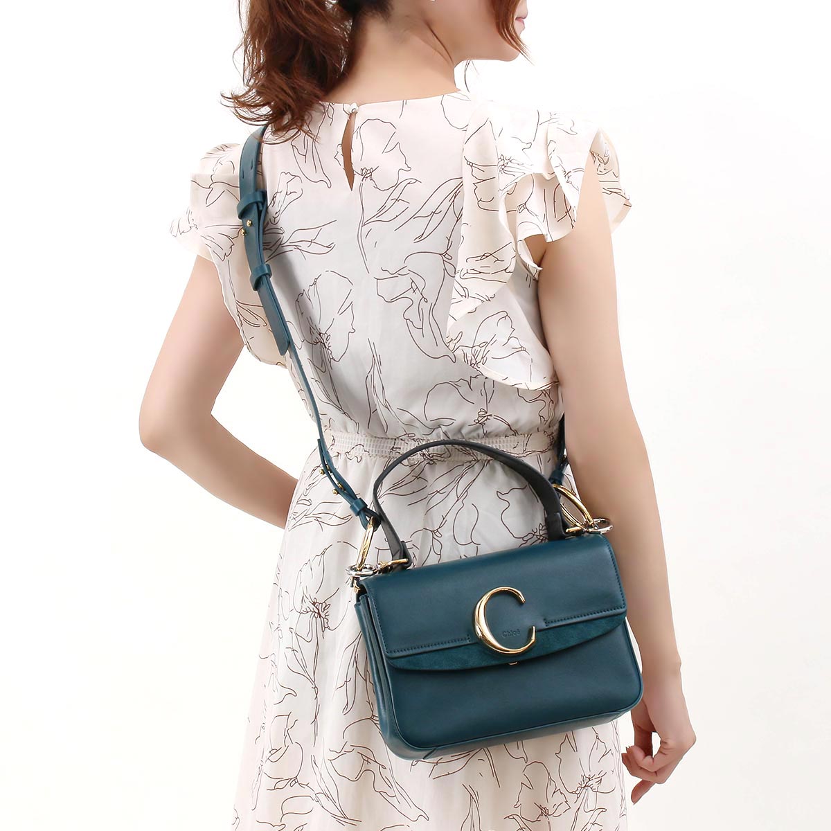 クロエ ショルダーバッグ/ハンドバッグ バッグ レディース クロエ C ネイビーインク CHC19SS191 A37 43C - 商品画像 4