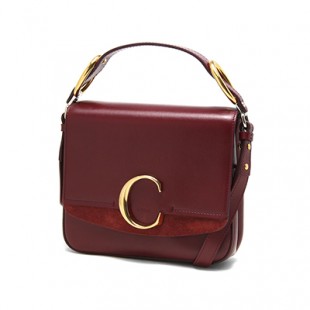 クロエ ショルダーバッグ/ハンドバッグ バッグ レディース クロエ C バーントマホガニーワインレッド CHC19WS199 A37 605