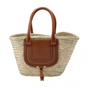 クロエスーパーコピー CHLOE トートバッグ ミディアム バスケット MARCIE マーシー かごバッグ ブラウン CHC20US828 C97 25M