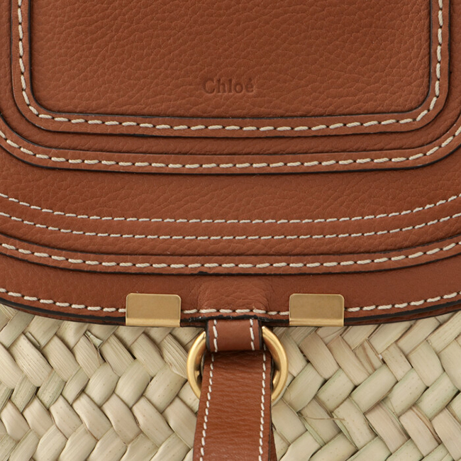 クロエスーパーコピー CHLOE トートバッグ ミディアム バスケット MARCIE マーシー かごバッグ ブラウン CHC20US828 C97 25M - 商品画像 1