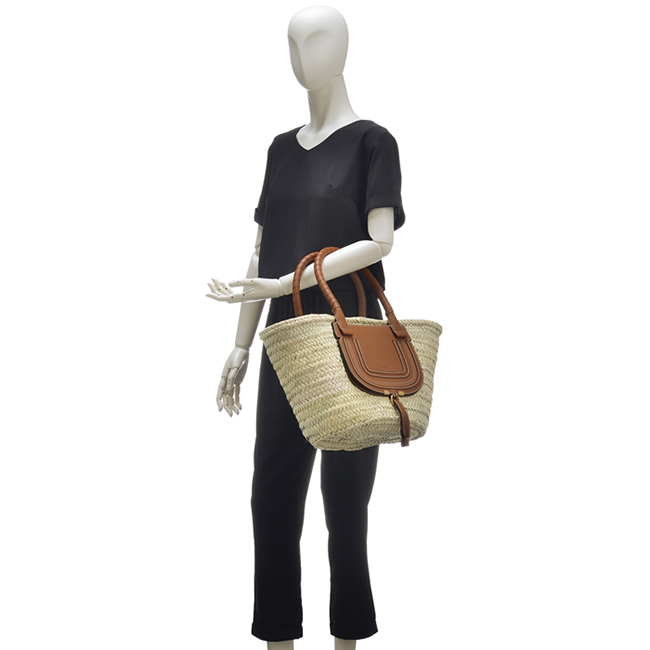 クロエスーパーコピー CHLOE トートバッグ ミディアム バスケット MARCIE マーシー かごバッグ ブラウン CHC20US828 C97 25M - 商品画像 5