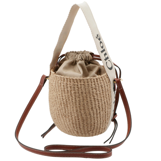 クロエスーパーコピー CHLOE ショルダーバッグ WOODY スモールバスケット かごバッグ ホワイト CHC21US381 E65 101 - 商品画像 9