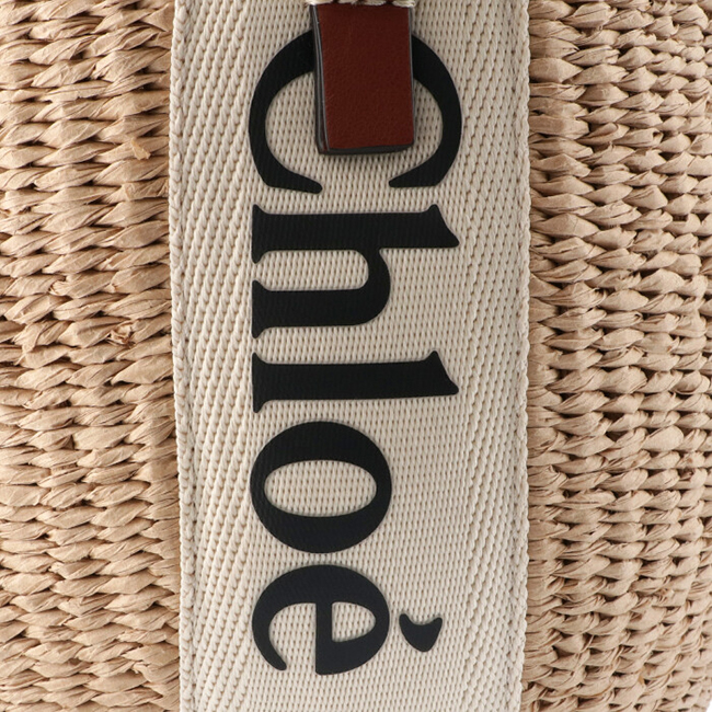 クロエスーパーコピー CHLOE ショルダーバッグ WOODY スモールバスケット かごバッグ ホワイト CHC21US381 E65 101 - 商品画像 1