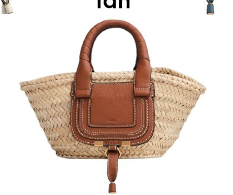 クロエスーパーコピー Chloe MARCIE ラフィア&レザー ミニカゴバッグ CHC21US832C97119 - 商品画像 3