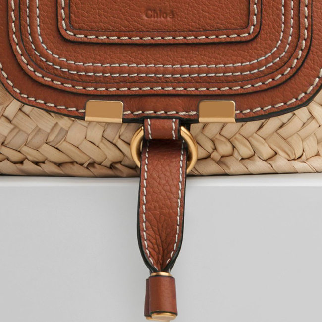 クロエスーパーコピー Chloe MARCIE ラフィア&レザー ミニカゴバッグ CHC21US832C97119 - 商品画像 4
