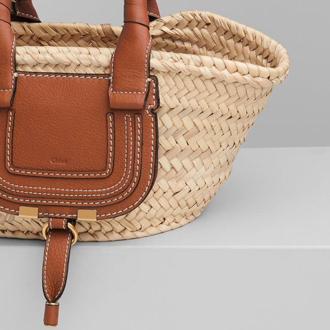 クロエスーパーコピー Chloe MARCIE ラフィア&レザー ミニカゴバッグ CHC21US832C97119 - 商品画像 1