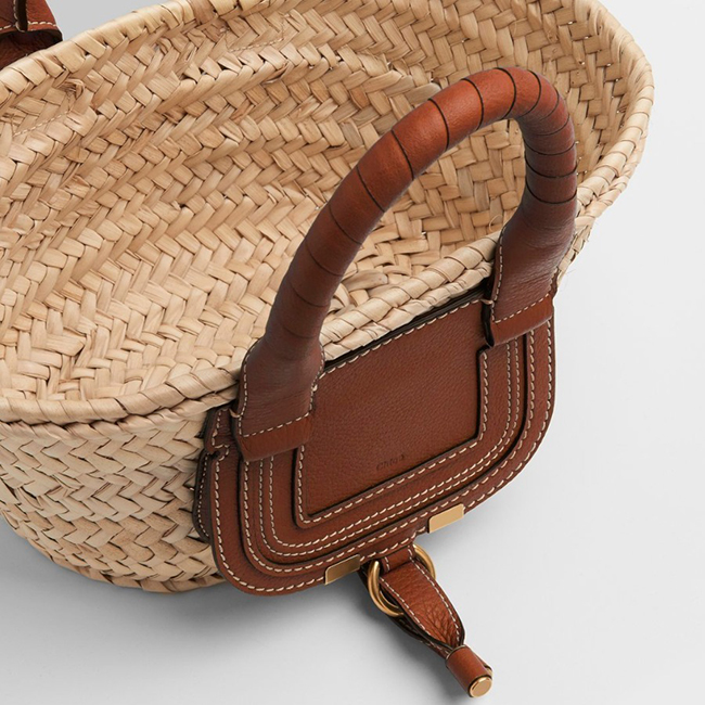 クロエスーパーコピー Chloe MARCIE ラフィア&レザー ミニカゴバッグ CHC21US832C97119 - 商品画像 5