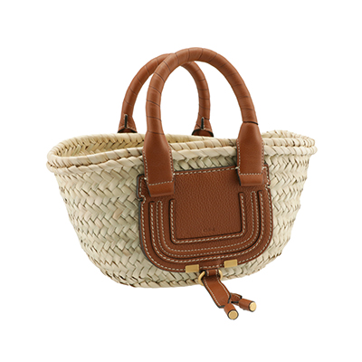 クロエスーパーコピー CHLOE トートバッグ ミニ バスケット MARCIE マーシー かごバッグ ブラウン CHC21US832 C97 25M - 商品画像 7