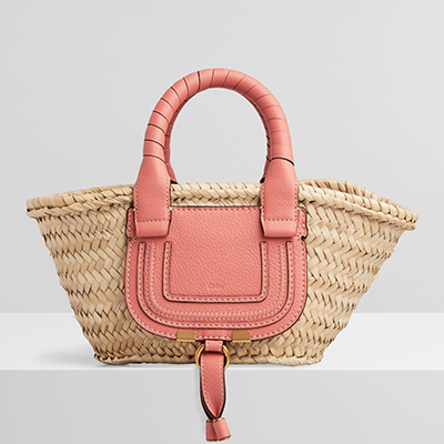 クロエコピー Chloe MARCIE ミニ バスケット かごバッグ ピンク CHC21US832C976W1 - 商品画像 5