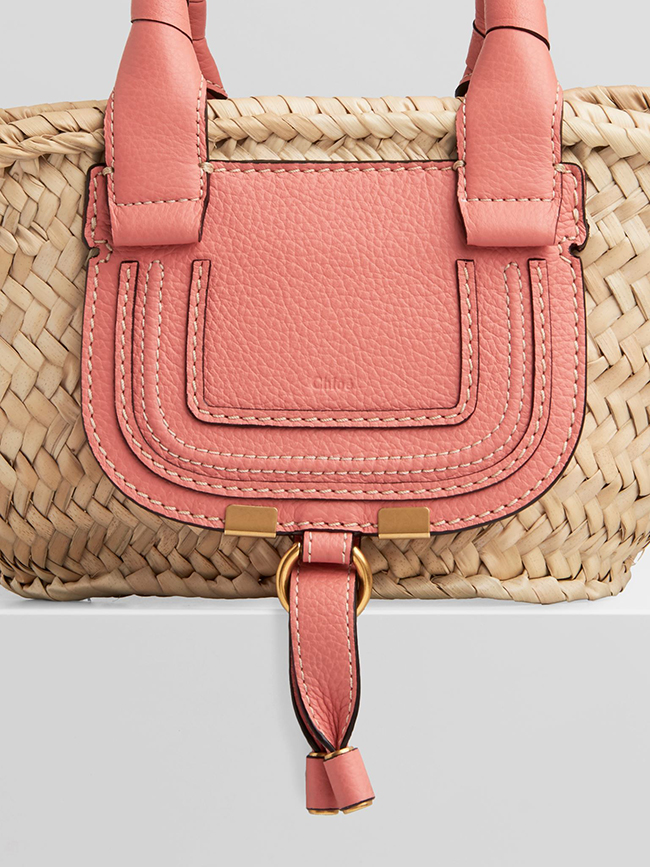 クロエコピー Chloe MARCIE ミニ バスケット かごバッグ ピンク CHC21US832C976W1 - 商品画像 6