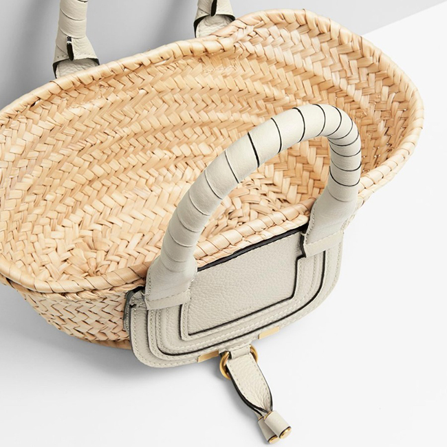 クロエコピー Chloe MARCIE ラフィア&レザー ミニカゴバッグ CHC21US832C9725M - 商品画像 1