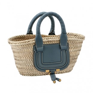 クロエコピー CHLOE トートバッグ ミニ バスケット MARCIE マーシー かごバッグ ブルー系 CHC21US832 C97 40Z