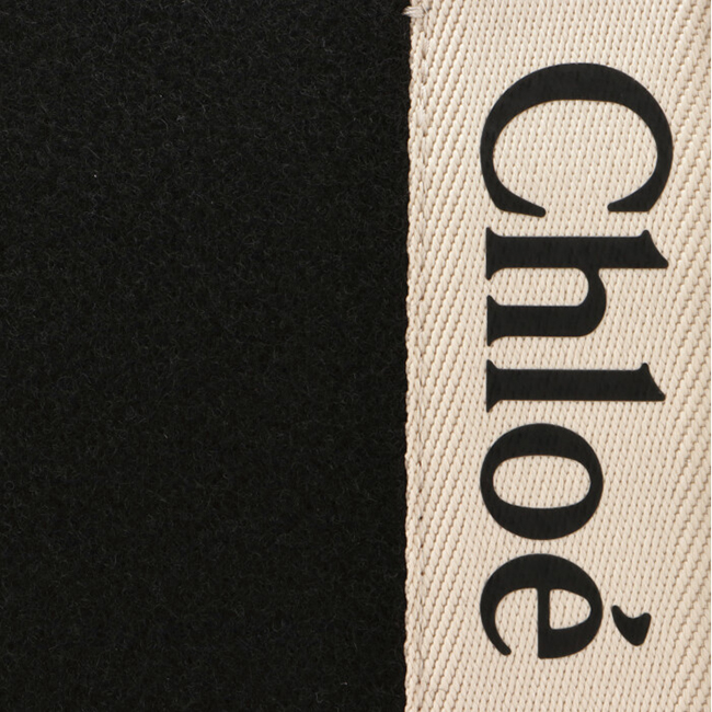 クロエコピー CHLOE トートバッグ WOODY LOGO ミディアム リボン付き リサイクルフェルト ブラック系 CHC22SS383 G64 001 - 商品画像 5